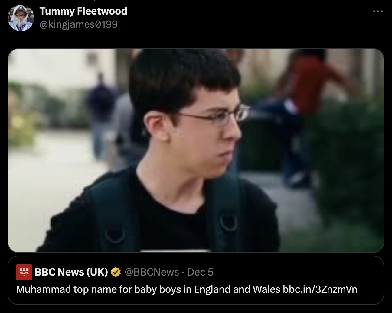 superbad read a book gif - Tummy Fleetwood 03 News Bbc News Uk Dec 5 Muhammad top name for baby boys in England and Wales bbc.in3ZnzmVn